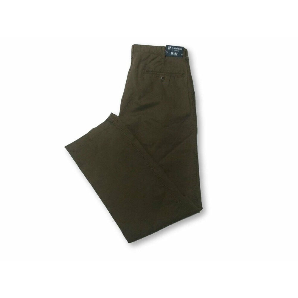 CREMIEUX  DAWKINS PLEATED CHINOS PANTS MENS SIZE 32X32 DARK BROWN NEW NWT